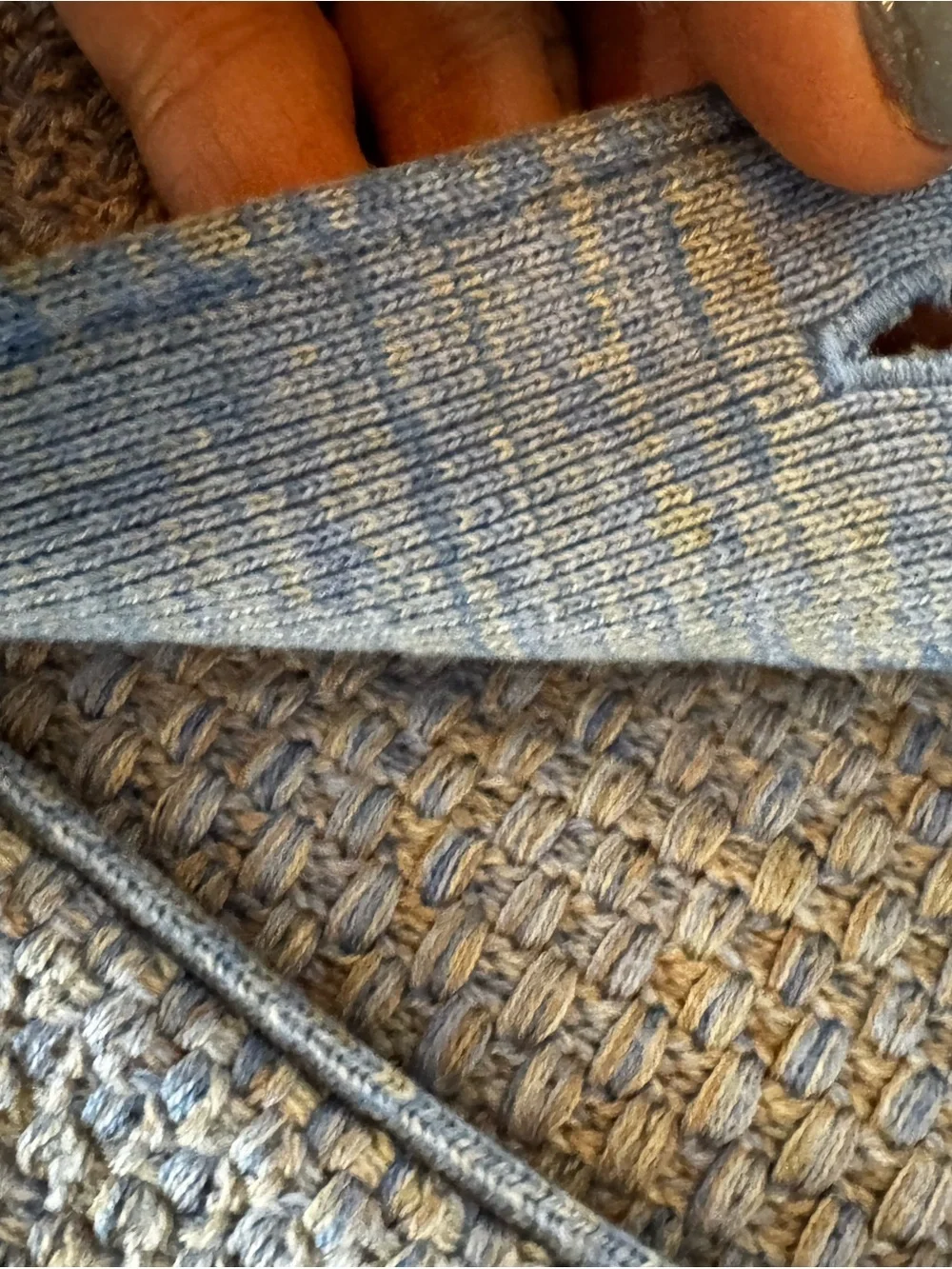 J. McLaughlin Woven Gray Knit Sweater - Picture 8 of 8